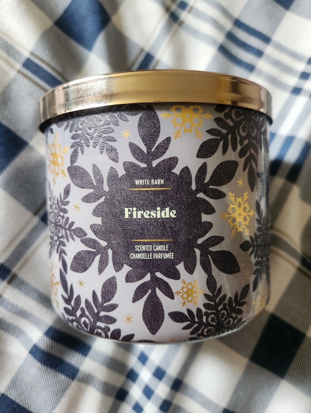 White Barn Fireside Scented 3 Wick Candle